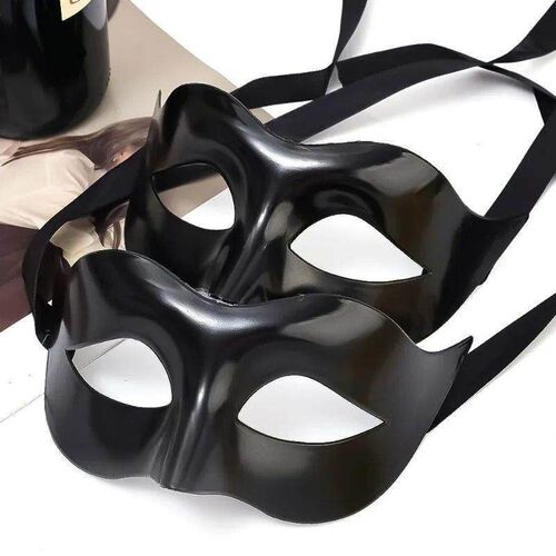 Halloween Black Masks for Couple Venetian Woman Lace Men PP