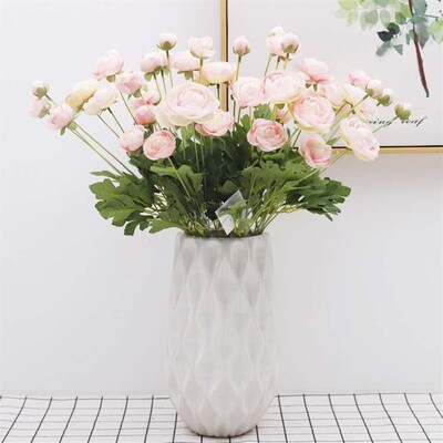 4 head dew lotus artificial flower 4 head camellia fake flow