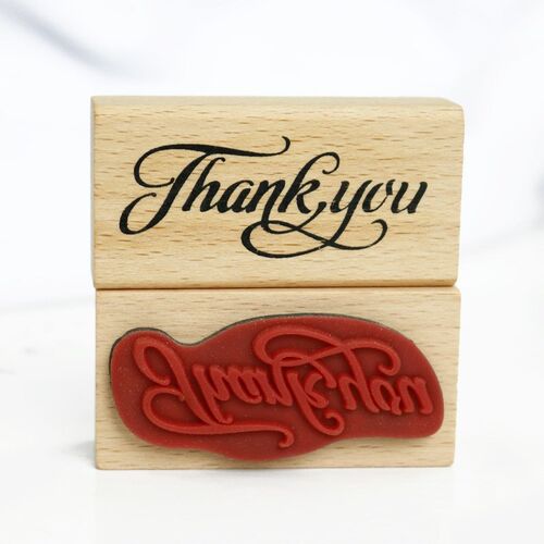 Thank You Wood Stamps DIY Scrapbooking Thank You Wooden Rubb