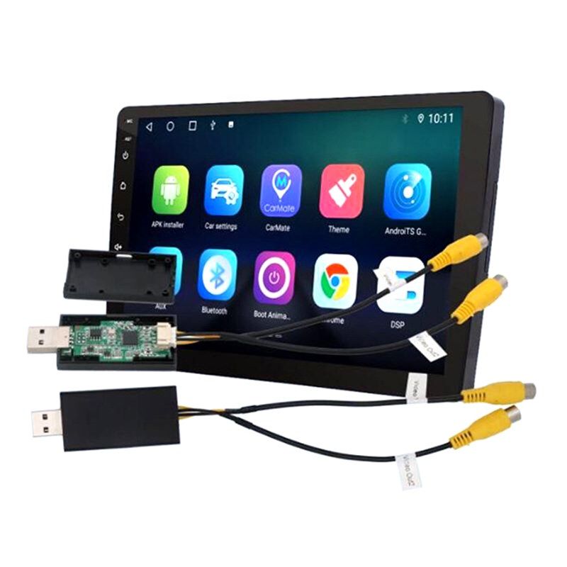 通用车载电视安卓大屏导航外接USB口转CVBS影片输出后头枕显示器