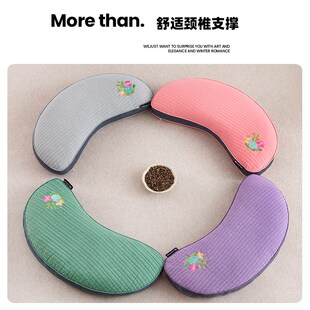 艾洛琳颈椎枕头助睡眠富贵包颈椎睡觉睡眠专用硬枕男女单人荞麦枕