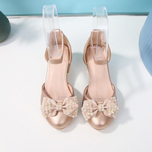 Girls Small Leather Shoes, Junior High School Students Sma