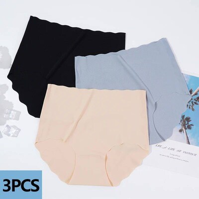 3Pcs/set Invisible Panties Women Seamless Briefs Female Unde