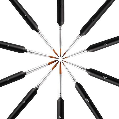 Miniature Paint Brushes Art Painting Brushes Set Detailing P