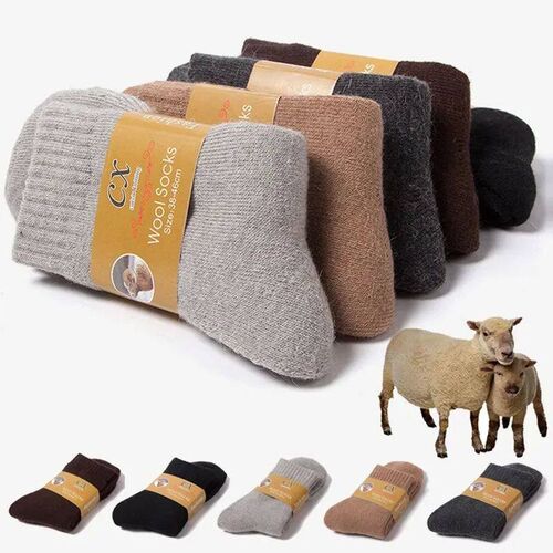 1 Pairs Winter Warm Women Socks Merino Wool Men Super Thicke