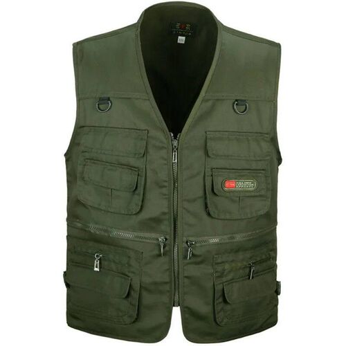 Mens Fishing Photography Multi-Pocket Vest Outdoor Tactical