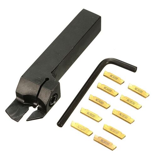1pc Stainless Steel MGEHR1616-2 + 1pc Wrench + 10pcs MGMN200
