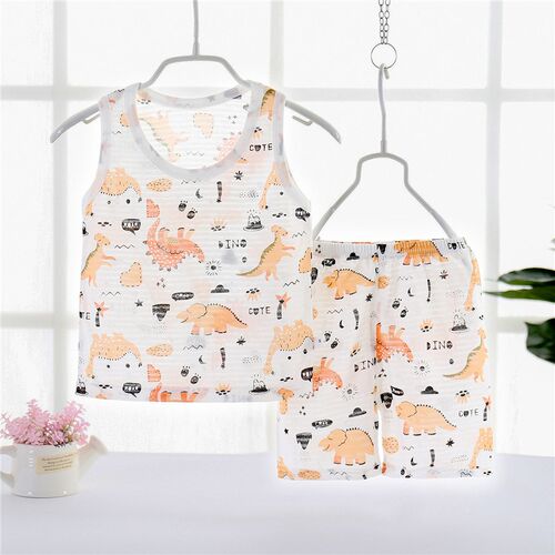 Summer Clothes Shorts Sets Suit For Kids Girls Boys Clothing