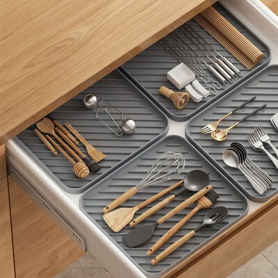 Water ripple silicone drain mat Insulated coaster water