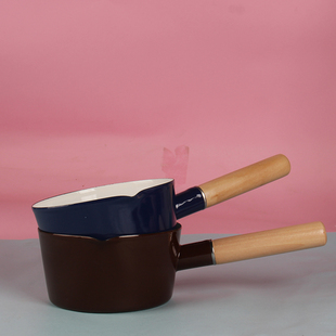 珐琅搪瓷中式 奶锅单柄锅泡面牛奶锅宝宝辅食锅汤锅电磁炉通用