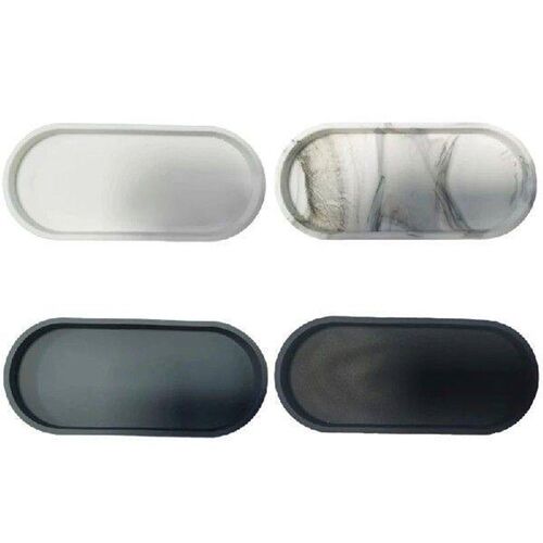 Silicone Pallet Soap Dispenser Elliptical Tray Bathroom