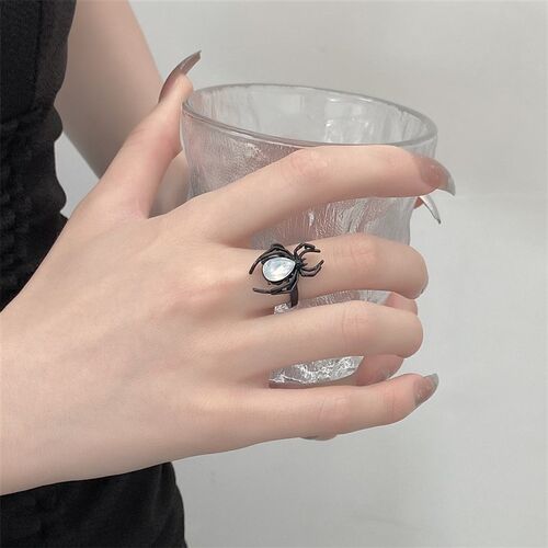 Gothic Punk Spider Rings For Women Men Vintage Insect Animal