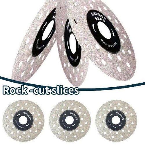 3pcs Perforated Widening Rock Plate Cutting Piece Grinding