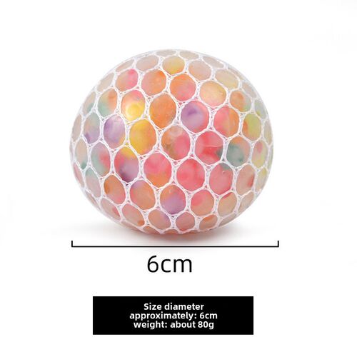 4pcs Squishy vent Toys squeezy Glass grapes Stress彩珠捏捏乐