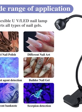 Nail Lamp LED Nail Manicure Dryer Curing Light WitXh Clamp