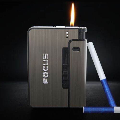 Portable Automatic Cigarette Case Metal Cigarette Boxes 10PC