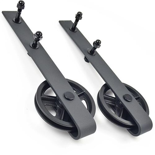 DIYHD 150cm-300cm Vintage Spoke Industrial Wheel Sliding Bar