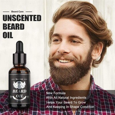 9Pcs/Set Beard Growth Kit Wash Conditioner Growth Balm Softe