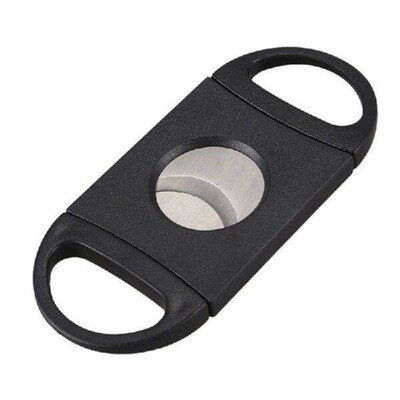 LUDA 20X Oval-Shaped Cigar Cutter, Double Cut Blade