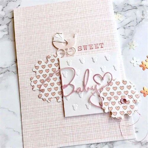 Baby Metal Cutting Dies Stencil Scraping DIY Album
