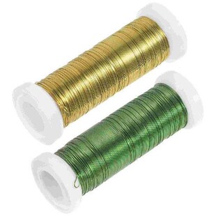 2 Rolls Flower Garland Arrangements DIY Stem Wires Crafting