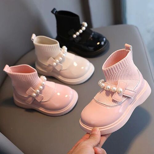 Fashion Kids Casual Shoes Soft Bottom Princess Short Boots G