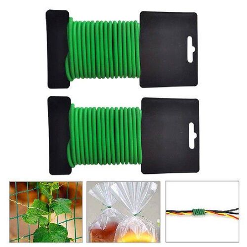 2Pcs Garden Soft Wire Tie Gardening Tie Plant Vine Climbing