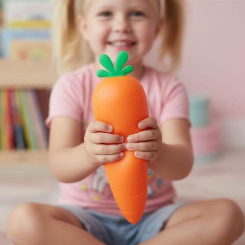 3pcs Carrot Squishy Stress Relief Toy Relaxing Sensory kids