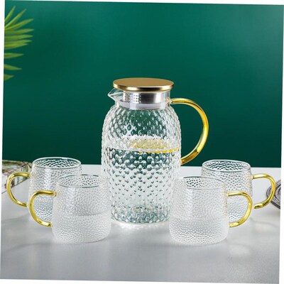 Heat-resistant glass teapot juice jug large  water set
