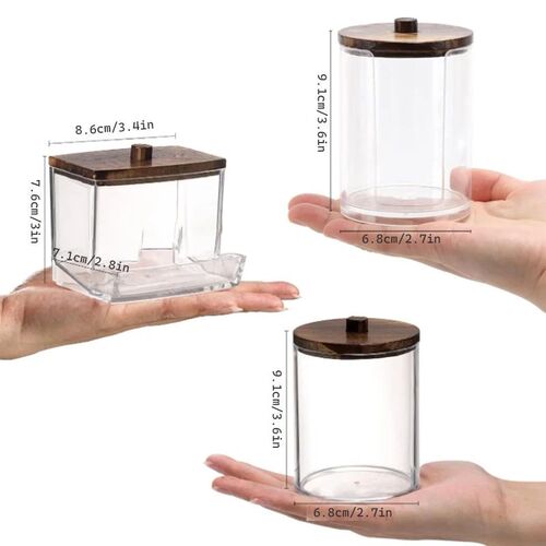 Bathroom Organizer Accessories Set Qtip Holder Storage with
