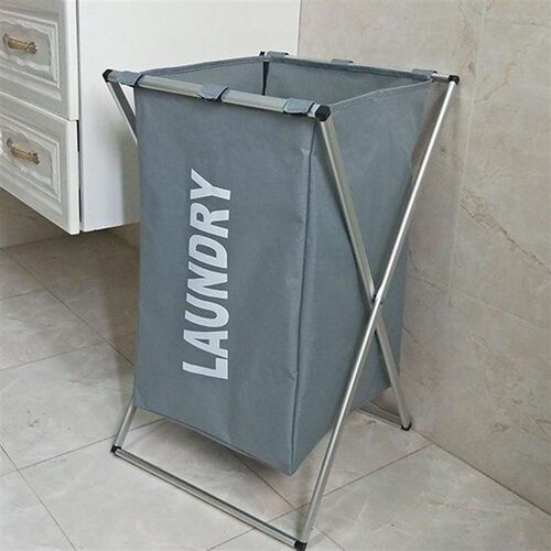 Laundry Cloth Hamper Sorter Basket Bin with Aluminum Frame
