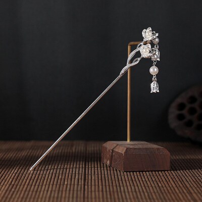 Vintage Chinese Style Hanfu Hair  Women Metal Flower Hair Fo