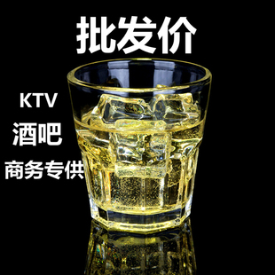 工厂直供整箱钢化玻璃啤酒杯ktv饭店酒吧专用八角杯消毒餐具水杯