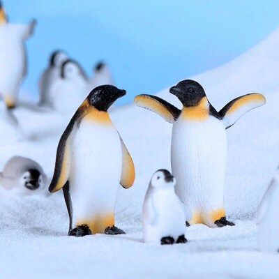 Cute 1/3Pcs Mixed Penguin Figurine Miniatures Room Decoratio