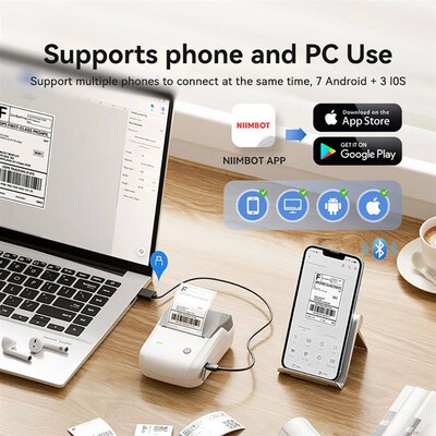 Niimbot B1 Wireless Thermal Label Printer Food Tag Barcode P