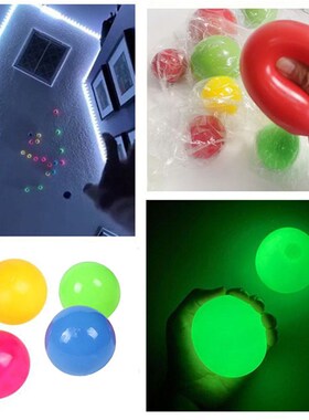 sticky wall balls globbles ceiling squeeze ball glow in dark