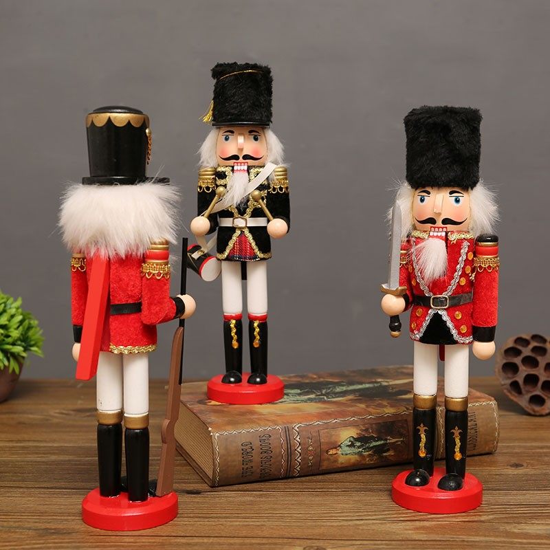 胡桃夹子木偶人士兵摆件创意儿童卧室装饰品酒柜客厅房间桌面摆设,家居饰品,装饰摆件,淘宝优惠券,粉丝福利购,淘宝优惠卷