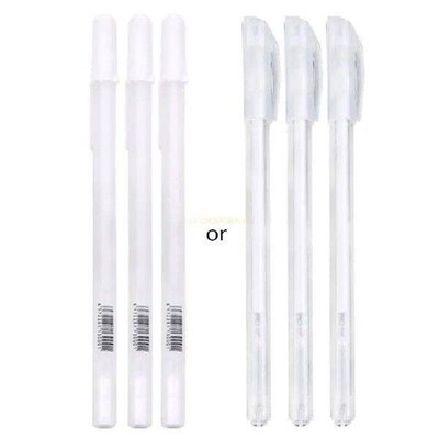 3 Pcs White Gel Pens Refillable DIY Graffiti Drawing Pen