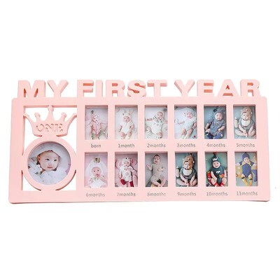 Babys First Year By Months Milestone Photo Frame Newborn Ba