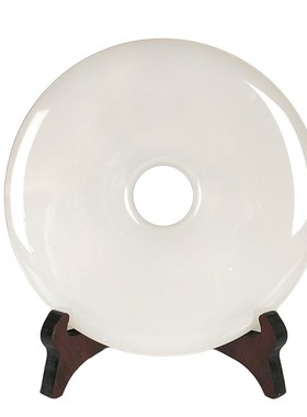 平安扣摆件天然玉石摆设玉扣怀古玉器玉璧家居玄关电视柜装饰礼品