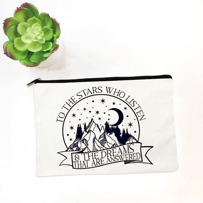 Acotar Velaris Print Women Makeup Bag Toiletry Storage Pouch