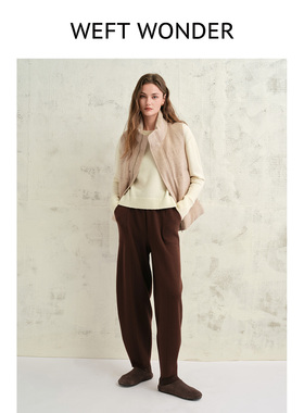 WEFT WONDER 2026年早春新款宽松鹅绒马甲