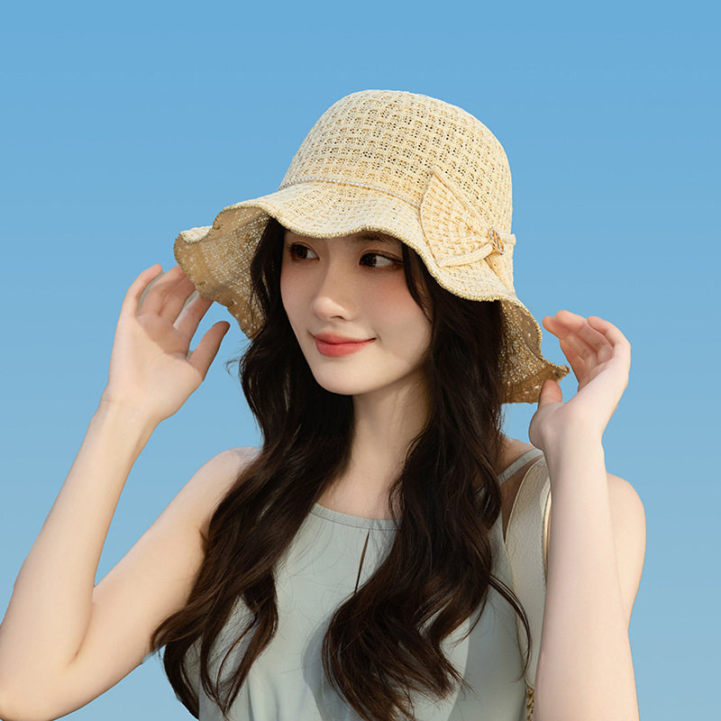 春夏季新款针织波浪遮阳防晒渔夫帽女大沿结盆帽户外休闲帽子,服饰配件/皮带/帽子/围巾,防晒帽,淘宝优惠券,粉丝福利购,淘宝优惠卷