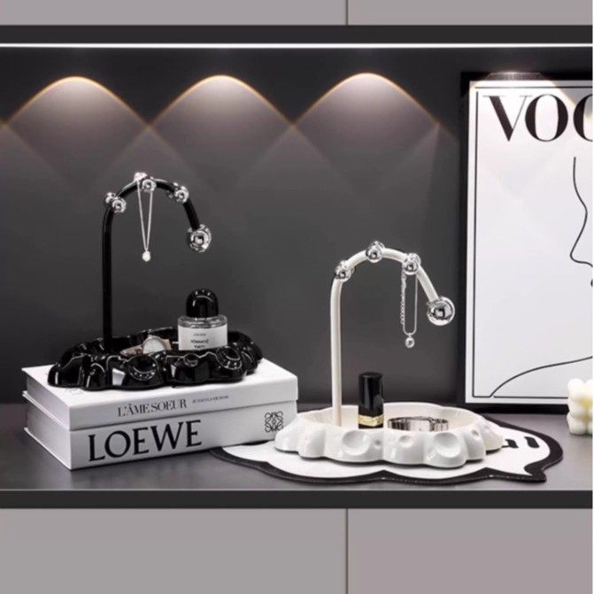 轻奢高档放钥匙收纳玄关摆件入户进门口鞋柜装饰品置物架挂架,收纳整理,挂门置物架,淘宝优惠券,粉丝福利购,淘宝优惠卷