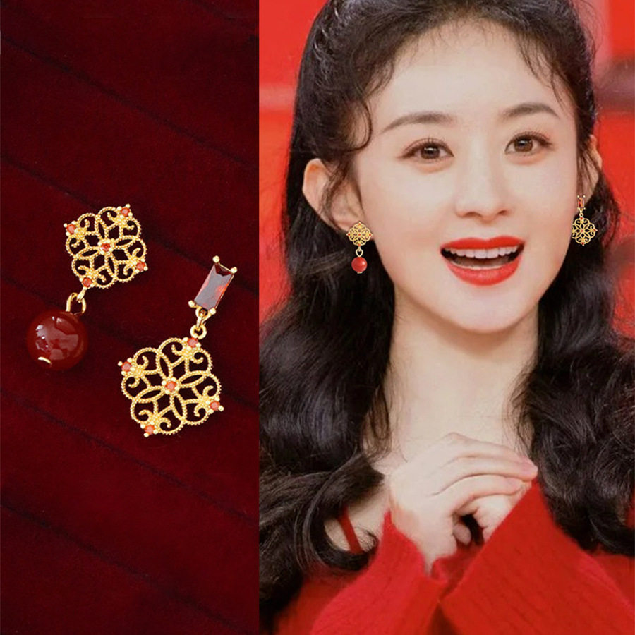 银针锆石镂空花朵耳钉新中式复古气质百搭耳环轻奢高级感耳饰,饰品/流行首饰/时尚饰品新,银饰耳饰,淘宝优惠券,粉丝福利购,淘宝优惠卷