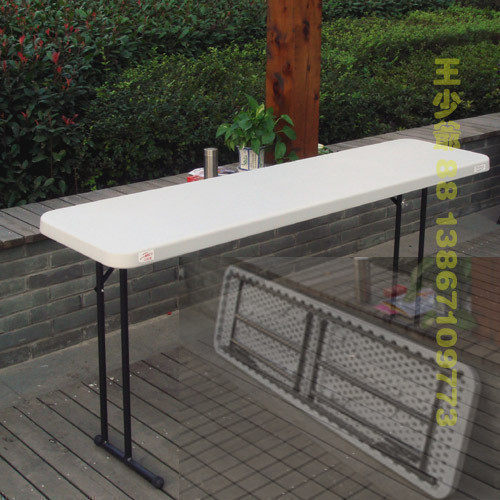 180会议折叠桌 长条宣传桌椅 折叠餐桌 塑料摆摊地摊培训桌书桌