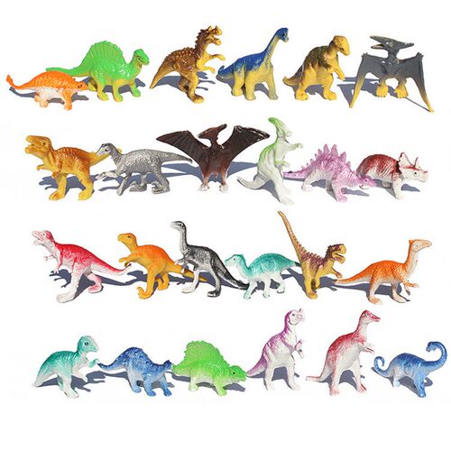 39pcs/lot Mini Dinosaur Model Childrens Educational Toys Sm