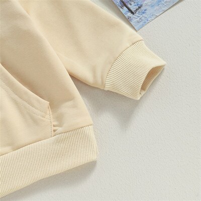 Solid Casual Kids Sweatshirt Fall Girls Boys Clothes Long Sl
