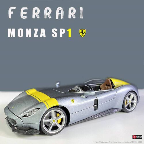 Bburago New 1:24 Scale Ferrari Monza SP1 Alloy Luxury Vehicl