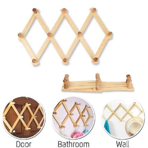 Decorative Expandable Fold Shelf Fixed On Wall Sundries Bag